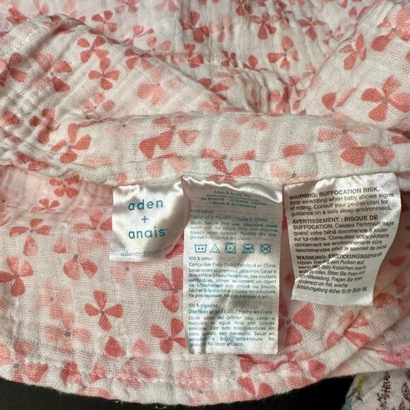 lot of 2^ Aden & Anais Receiving Blanket BLUEBIRDS Cotton Muslin Retired Pattern - Picture 5 of 6